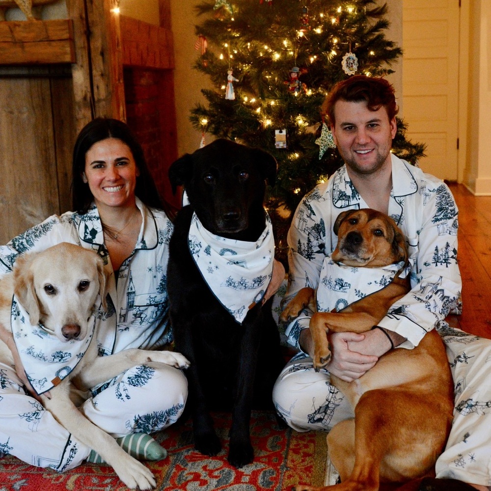 Katie Kime HOLIDAY TOILE PAJAMA PANTS SET